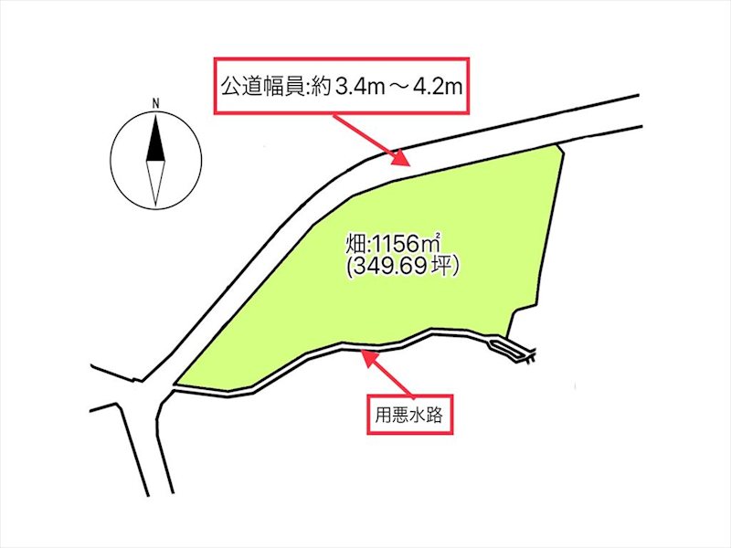 佐久市入澤　土地 間取図・土地図