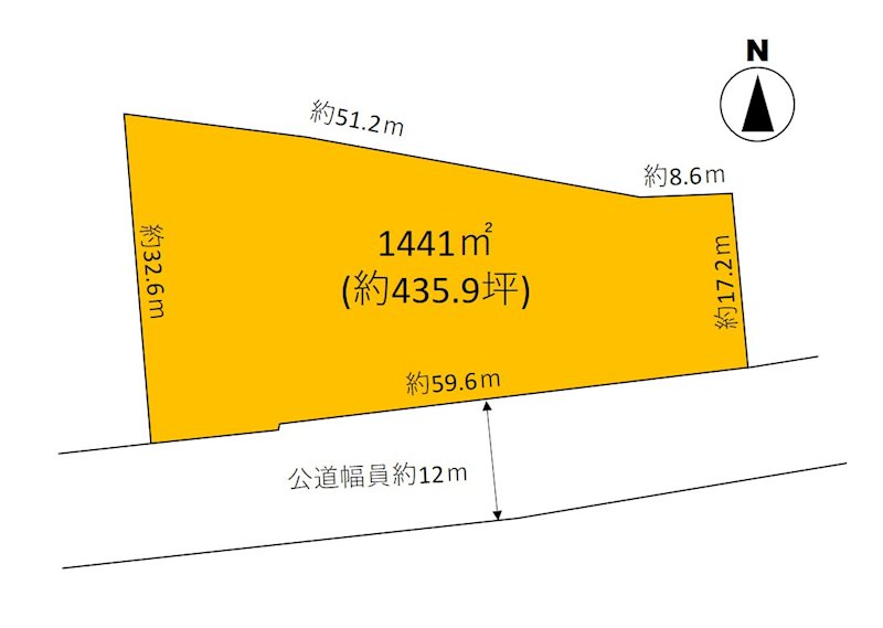 佐久市横和　土地 間取図・土地図