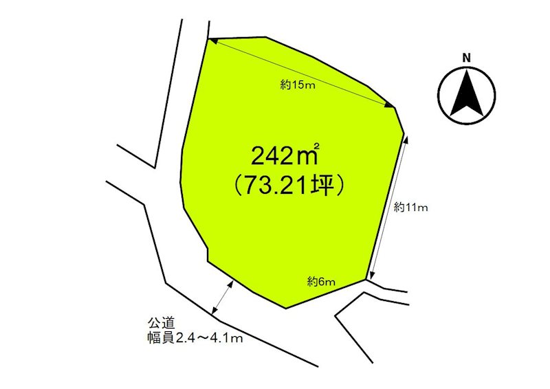 佐久穂町畑　土地 間取図・土地図