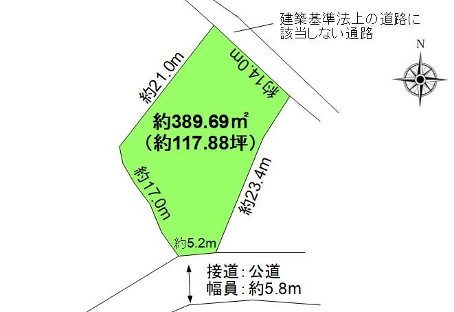 東御市八重原　土地 間取図・土地図