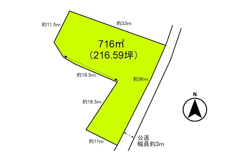 佐久市伴野　土地 間取図・土地図