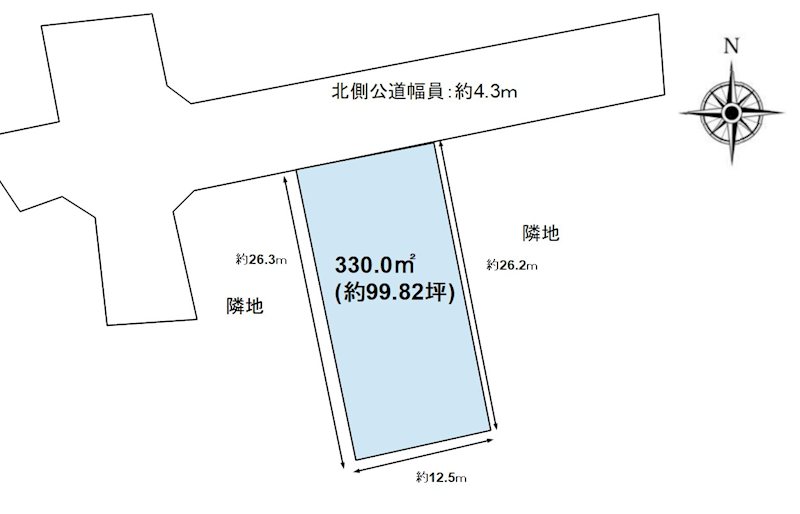 長野県千曲市磯部 間取図・土地図