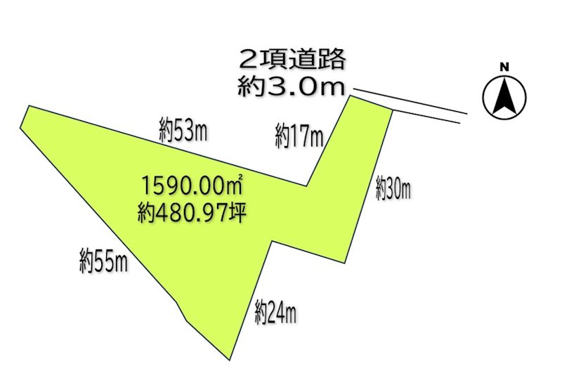 【契約済】上田市常磐城　土地 間取図・土地図