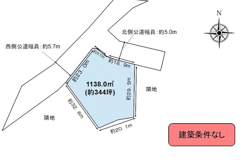 長野県上水内郡飯綱町川上 間取図・土地図