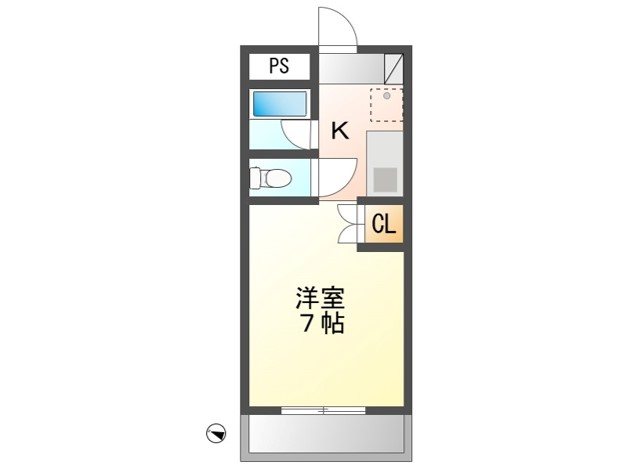 佐久市中込　中古アパート 間取図・土地図