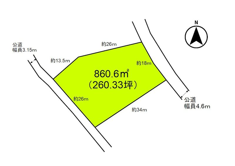 佐久市中小田切 土地 現地写真