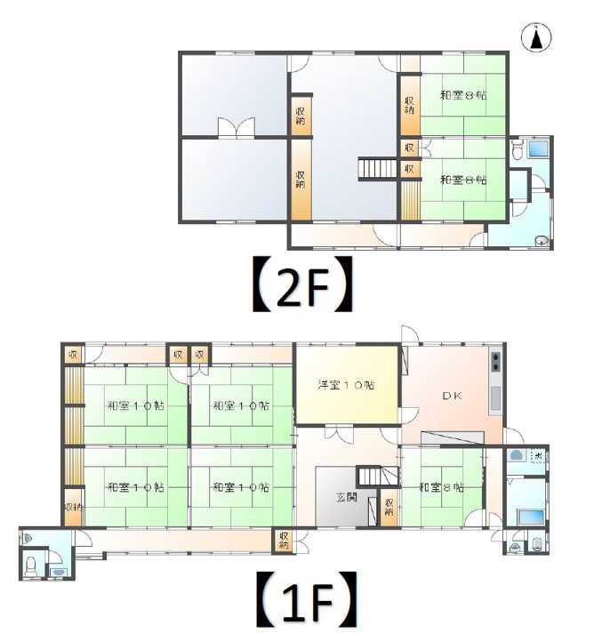 坂城町上平　中古建物 間取図・土地図