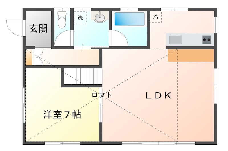 佐久市内山　中古戸建 間取図・土地図