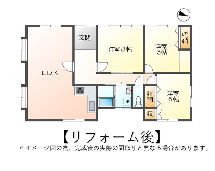 上田市五加　中古戸建 間取図・土地図