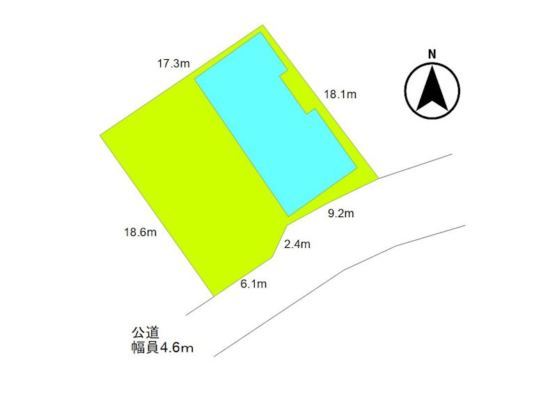 上田市五加　中古戸建 間取図・土地図