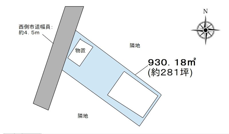 長野県須坂市八重森 間取図・土地図