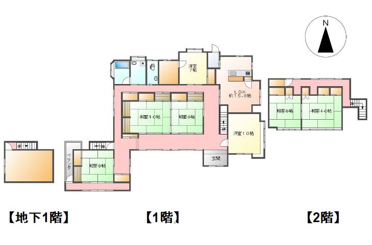 坂城町坂城　中古戸建 間取図・土地図