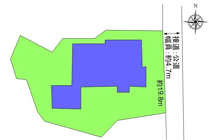 坂城町坂城　中古戸建 間取図・土地図