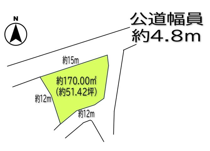 上田市真田町本原　土地 間取図・土地図