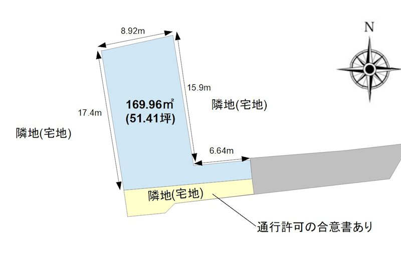 長野県長野市富竹 間取図・土地図
