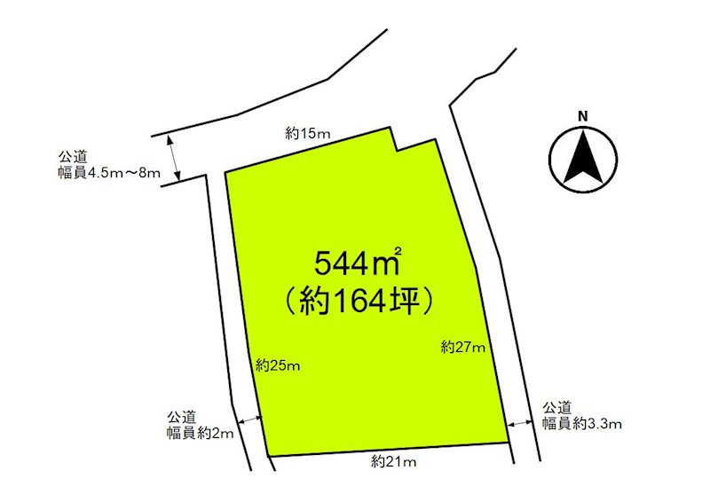 佐久市根岸　土地 間取図・土地図