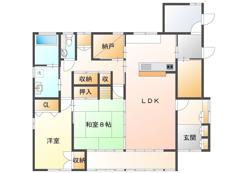 小諸市滋野甲　中古戸建 間取図・土地図