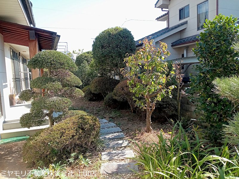 【契約済】　上田市常磐城6丁目　中古戸建 現地写真（庭）