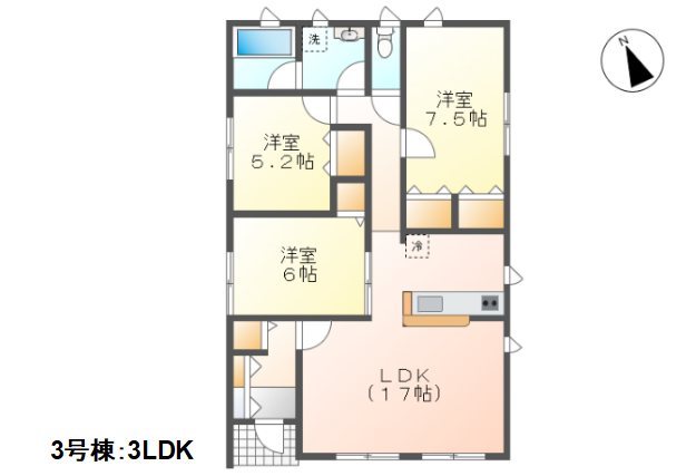 東御市常田　新築戸建 間取図・土地図