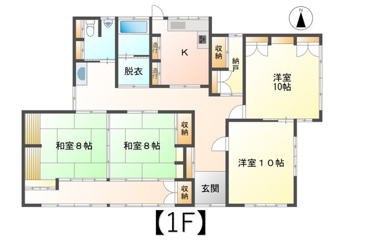 上田市常磐城　中古戸建 間取図・土地図