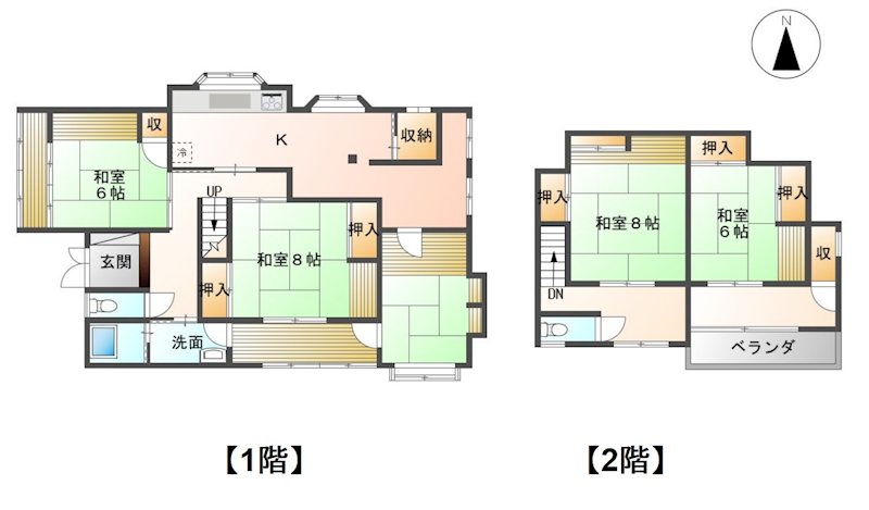 長野県千曲市上山田温泉２丁目 間取図・土地図