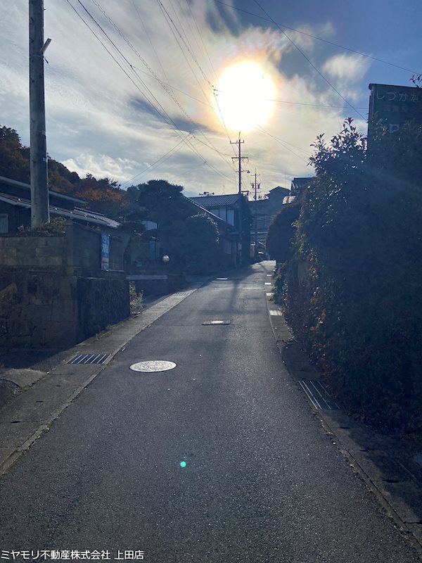 上田市別所温泉　土地 現地写真（前面道路含む現地写真）
