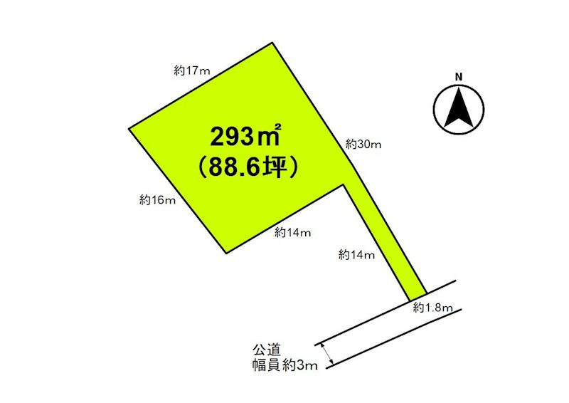 佐久市臼田　土地 間取図・土地図