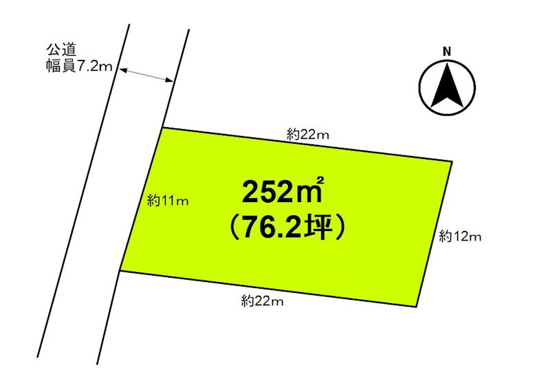 佐久市新子田　土地 間取図・土地図