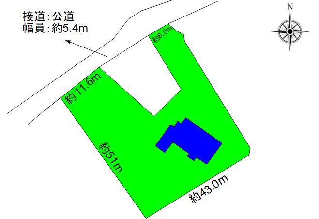 【契約済】東御市新屋　中古戸建 間取図・土地図