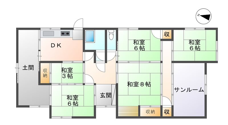 上田市御嶽堂　中古戸建 間取図・土地図