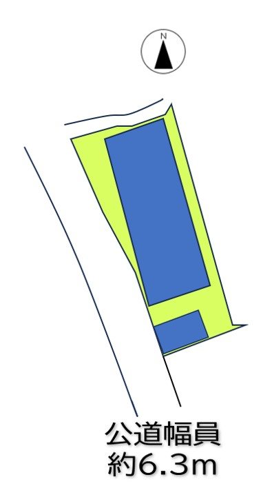上田市御嶽堂　中古戸建 間取図・土地図