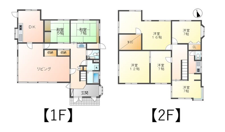 上田市上田　中古戸建 間取図・土地図