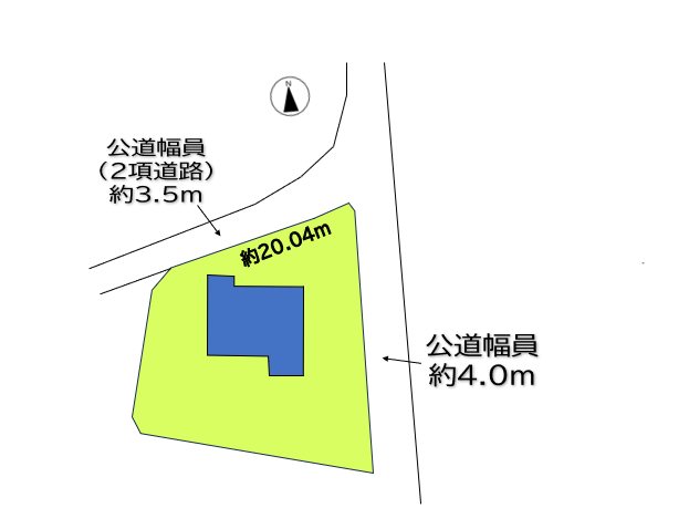 上田市上田　中古戸建 間取図・土地図