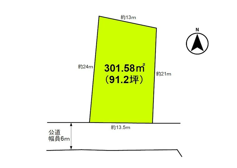 小諸市柏木　土地 間取図・土地図