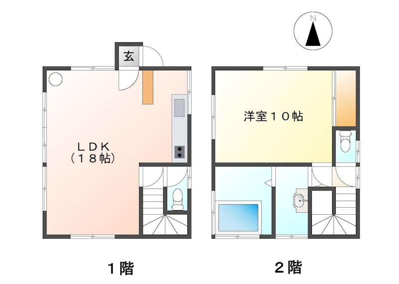 小諸市大久保　中古戸建 間取図・土地図