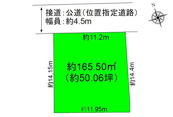 上田市住吉　土地 間取図・土地図