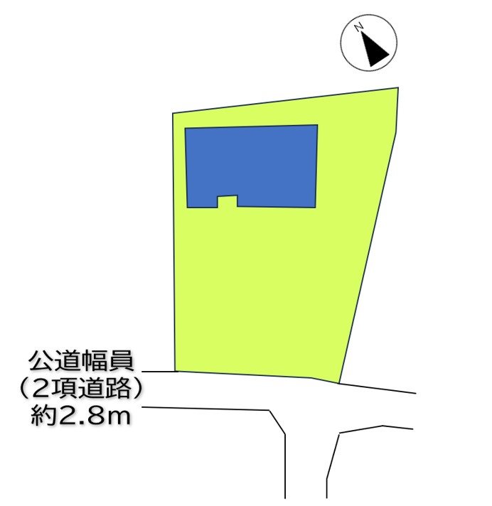東御市祢津　中古戸建 間取図・土地図
