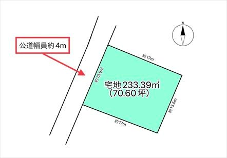 佐久市瀬戸　土地 間取図・土地図