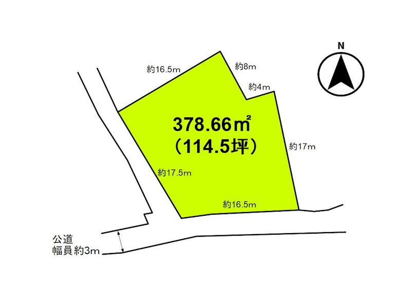 小海町豊里　土地 間取図・土地図
