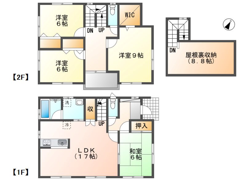 佐久市長土呂　中古戸建 間取図・土地図