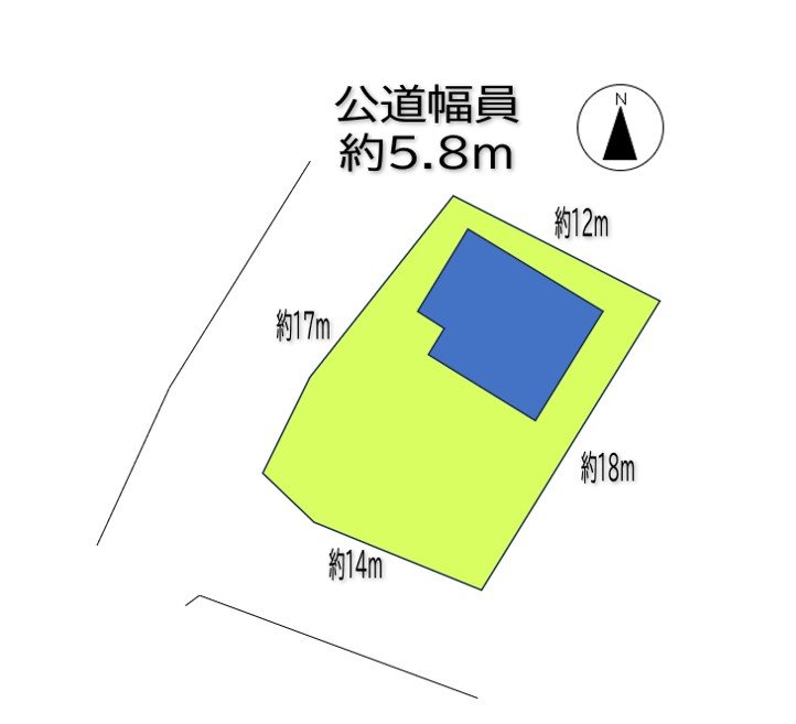 上田市御嶽堂　中古戸建 間取図・土地図