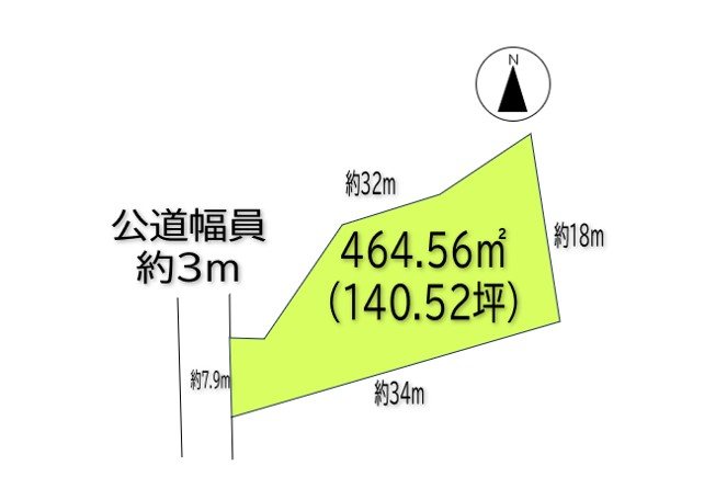 上田市五加　土地 間取図・土地図