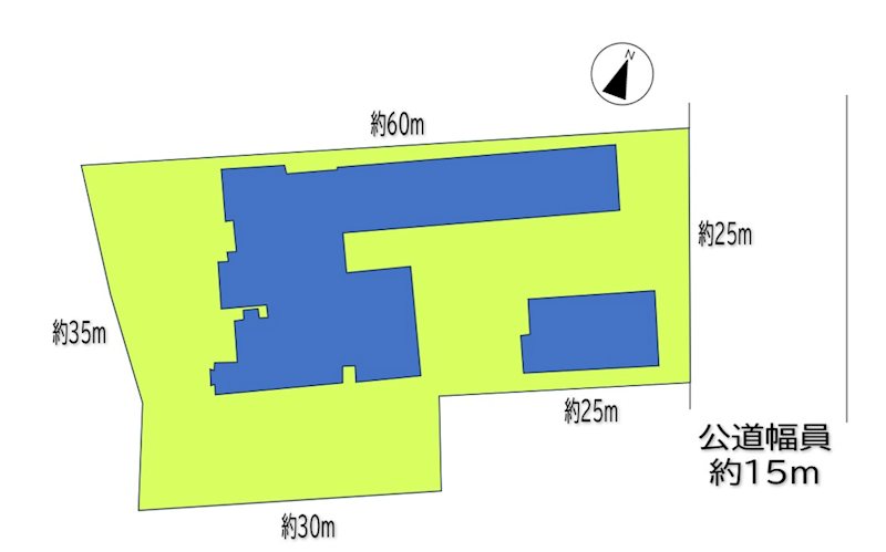 千曲市戸倉　中古建物 間取図・土地図