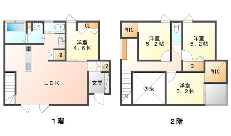 佐久市長土呂　中古戸建 間取図・土地図