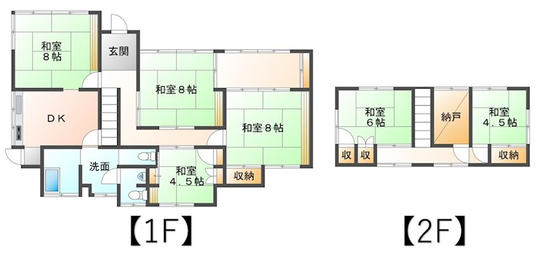 東御市県　中古戸建 間取図・土地図