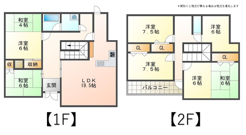 上田市真田町本原　中古戸建 間取図・土地図