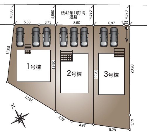 長野県千曲市寂蒔 区画図