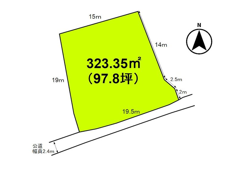 小諸市森山　土地 間取図・土地図
