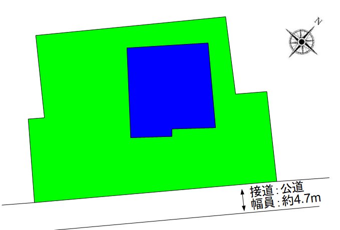 【商談中】上田市常磐城1丁目　中古戸建 間取図・土地図