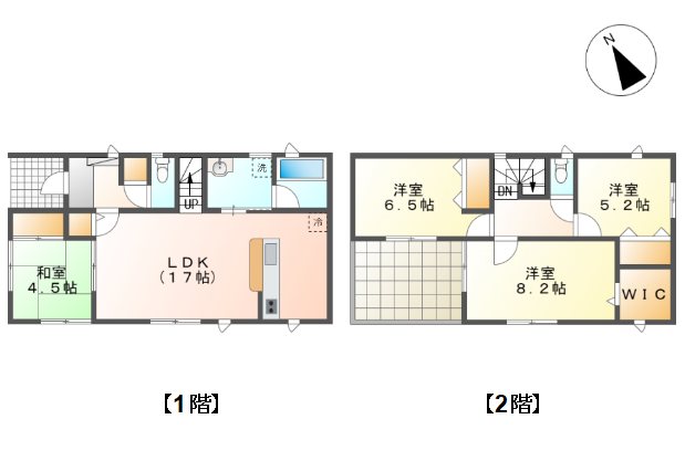【商談中】上田市諏訪形　中古戸建 間取図・土地図